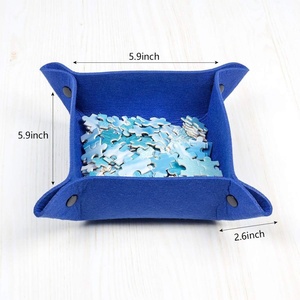 8 Gói Khay Phân Loại Xếp Hình Kiểu Nút Gấp Bằng Nỉ Cho Trò Chơi Ghép Hình Lên Đến 1000 Món - Product Image 3