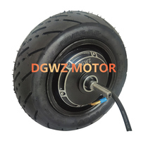 DGWZ 11 pouces 100/65-6.5 90/65-6.5 48v60v72v 3000w moyeu sans brosse sans engrenage double moteur moteur moteur de moyeu de Scooter électrique avec pneu de route