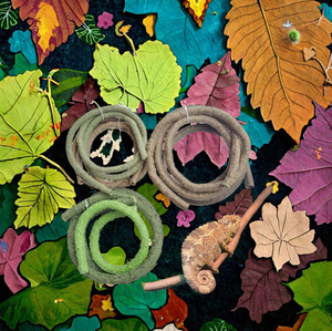 Grün Braun Flexible Künstliche Dschungel Kletter reben Hängende Reptilien pflanzen Faux für Reptilien & Amphibien zubehör Dekoration - Product Image 4