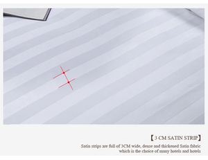 <span class=keywords><strong>Set</strong></span> di <span class=keywords><strong>Lenzuola</strong></span> in Puro Cotone a Righe <span class=keywords><strong>Bianche</strong></span>, Produzione Diretta, Misura King Size, 4 Pezzi, <span class=keywords><strong>Lenzuola</strong></span> con Angoli in Cotone per l'Inverno - Product Image 4