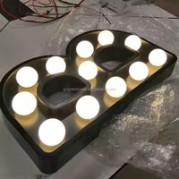 Enseigne lumineuse LED en acier inoxydable personnalisée pour extérieur avec indice d'étanchéité IP65, haute luminosité pour l'extérieur des bâtiments