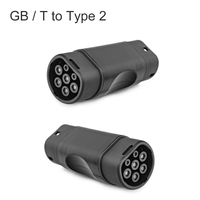 Adaptateur portable certifié CE, nouveau modèle GB/T vers Type 2, 32A, convertit la borne de recharge GB/T en connecteur de véhicule Type 2 pour véhicules électriques européens