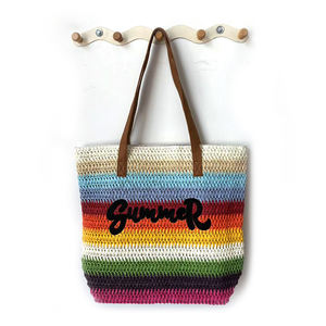 Bolsa de Praia de Crochê Macramê Personalizada e Durável para Mulheres, FZSTB63, com Fecho de Zíper - Product Image 1