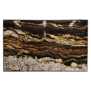 Campione Gratuito <span class=keywords><strong>di</strong></span> Lastre <span class=keywords><strong>di</strong></span> <span class=keywords><strong>Granito</strong></span> Oro Magma Naturale Lucidato - Product Image 3