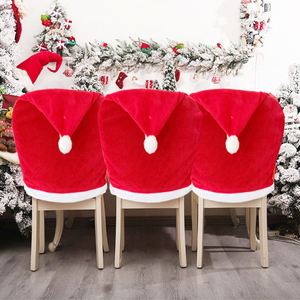 Cross-Border New Gold Velvet Christmas <b>Cover</b> -B3-A Plain Dyed Decorations Table <b>Chair</b> Backrest Holiday Atmosphere Layout - Product Image 1