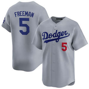 2025 Herren Los Angeles Road Alternate Jersey Baseball Shirts Custom Wear Genähte bestickte Uniformen mit Logos Grau - Product Image 2