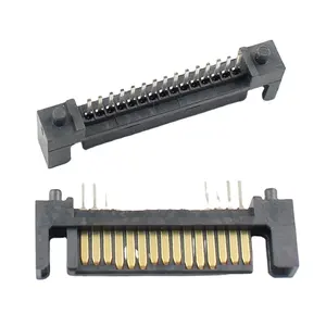 Sata 15 Pin DIP Type Male Straight Adapter Connector For Hard Drive HDD connectors