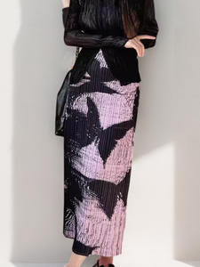 กระโปรงพลีททรงเอ ผ้าระบายอากาศ เป็นมิตรกับสิ่งแวดล้อม เหมาะสำหรับฤดูร้อน สไตล์ลำลอง ลายเรขาคณิต สำหรับผู้หญิง ขายส่งจำนวนมาก - Product Image 2