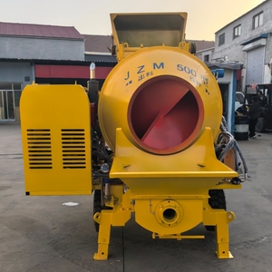 Dieselbetriebene Betonpumpe: Eine Baumaschine zum Transportieren von Beton im Hausbau Betonmischer-Pumpe - Product Image 5