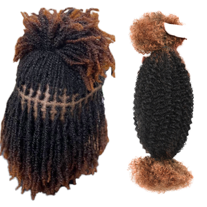 # Cabello Humano Afro Rizado y Elástico 30/1B/30 Marrón para Trenzas y <span class=keywords><strong>Rastas</strong></span>, <span class=keywords><strong>Natural</strong></span> y Suave, Pre-Desenredado, Estilo Spring Twist - Product Image 1