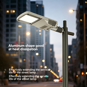 ไฟถนน LED กลางแจ้งแบบไม่ต้องใช้เครื่องมือ 50W ปรับแต่งได้ โครงอะลูมิเนียมหล่อขึ้นรูป ไฟส่องสว่างพื้นที่ IP65 สำหรับถนน มุมลำแสง 120 องศา - Product Image 2