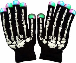 Guantes de Esqueleto LED para Hombre y Mujer, Juguetes Divertidos de Colores Brillantes EN LA Oscuridad para Halloween, Fiesta de Navidad, Bar, Actuación - Product Image 6