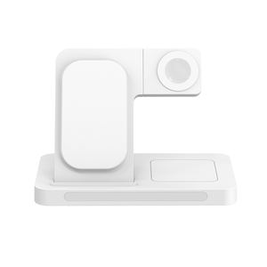 Cargador Inalámbrico Magnético Portátil 3 en 1 Plegable, Estación de Carga Rápida de 15W con Luz Nocturna para iPhone, Reloj y Auriculares - Product Image 1