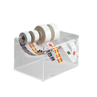 VONVIK Mini Acryl Etiketten band halter Spender Acryl Papier Bandsp ender für Schreibtisch