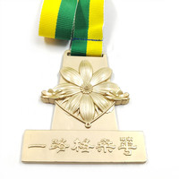 Médaille de sport Marathon en alliage de zinc doré de qualité supérieure, vierge, personnalisable, gravée au laser 3D, portable, en métal, pour la vente en gros