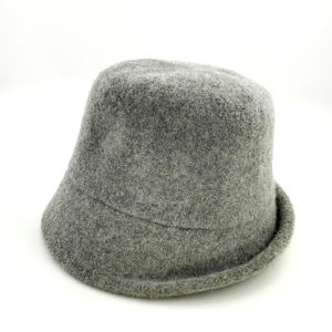 Hot Selling Winter Wide Brimmed 100%wool Bucket Knitted Hat <b>Sweet</b> Cute Versatile Winter Hat Warm Cycling Cap for Outdoor Wear - Product Image 2