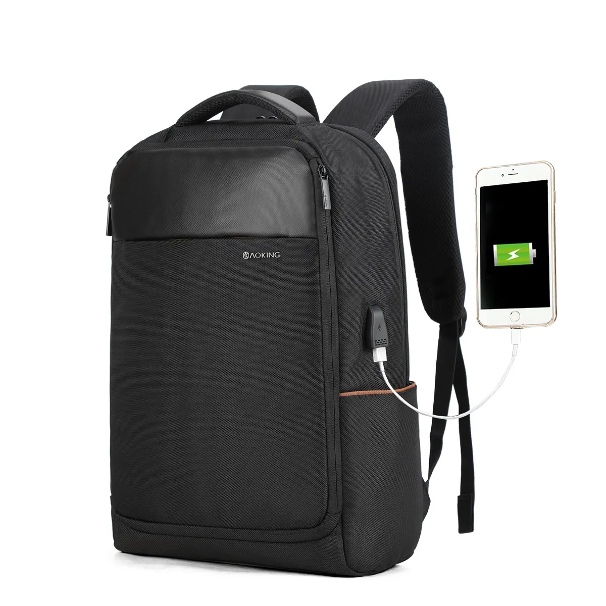 2022 new design waterproof business backpack with USB computer laptop backpack large capacity for men
