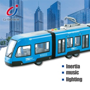 Chengji metropolitana giocattolo ad attrito 1:16 in plastica per bambini di alta qualità, veicolo ad attrito giocattolo con luce e musica - Product Image 6