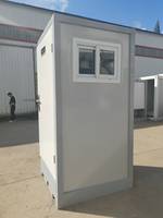 Vente en gros de toilettes pour l'extérieur en conteneur mobile sur un chantier de construction public préfabriqué