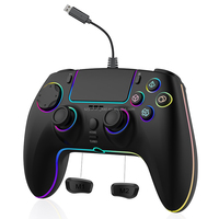 Controlador de Juego P5 con Cable USB SZ-5005W, Macroprogramable, para Consola de Videojuegos PS5 Slim Pro, con Gatillos Hall y Luz RGB