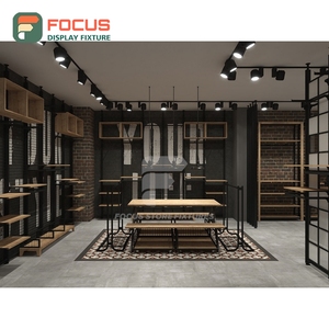 Eco Friendly Boutique Store Glass <b>Showcase</b> Cabinet Commercial Interior Design Fashion Store - Product Image 4