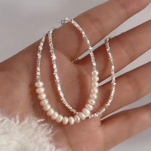 Collier en argent Wenchi S925, camélia français, femmes, petite série fraîche de la forêt, chaîne claviculaire, bijoux de corps synthétiques à la mode - Product Image 1