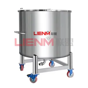 Industrial Mixer Open Tank Chemical Mixing Tank Cosmetics Perfume Making Machine 500L 1000L Stainless Steel Wood Case 50L- 20T