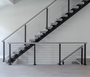 Sistema de barandilla de cable de acero inoxidable moderno, barandilla de cable de conexión rápida para cubierta y vidrio con acabado satinado - Product Image 2