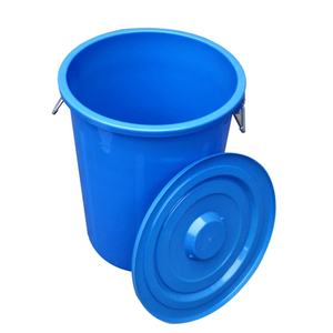 Stackable large food grade plastic water bucket with handle manufacturer