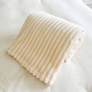 Couverture en flanelle tissée 100 % polyester sur mesure, motif uni, utilisation quatre saisons, décoration intérieure, accessoire de camping, style simple - Product Image 4