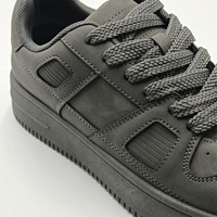 Chaussures de sport tendance et élégantes avec fermeture à lacets, tige en latex respirant, semelles plates légères et confortables, semelle intermédiaire décontractée