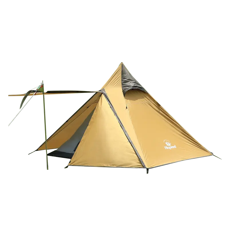 HISPEED Camping Zelt Wasserdichtes Wind Valley Pyramiden zelt 2-4-Personen Verdicktes Wandern Outdoor Travel Camping Zelte