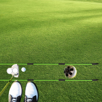 Système de bâtons d'alignement de golf personnalisés CE avec support et plaque d'angle, aide à l'entraînement de golf, équipement pédagogique pour la cible, le putting et le swing