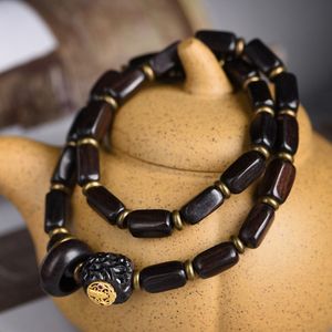 Violet bois de santal Double cercle Ruyi cinq routes dieu de la richesse bricolage accessoires bouddha perles jouer Bracelet - Product Image 4