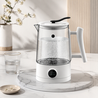 Ketel Air Hidrogen Smart SPE PEM 1.5L H2 Portabel, Pemanas Air Listrik, Botol Air Hidrogen untuk Rumah dan Kantor