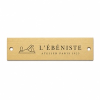 Plaque de logo métallique préfabriquée avec logo métallique en Chine, en alliage de zinc moulé sous pression en relief, pour l'image de marque et l'emballage des produits