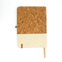 Cork PU Cover Notebook Kunden spezifische Class mate School Quer linie Papier Notizbuch B6 Umwelt freundliche Holz Leder Promotion Edith