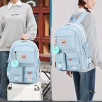 Sac à dos unisexe Oxford tendance, imperméable, à dos souple, grande capacité, pour collégiens, sacoche pour ordinateur portable, Air