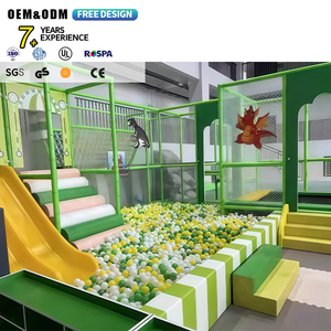 Emocionante Parque Infantil Interior para Niños con Tirolina Suave y Muro de Escalada para Amantes de la Emoción - Product Image 1