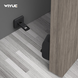 Wiyue <b>Floor</b> Mount Door Catcher With Hydraulic <b>Buffer</b> Anti Collision For Home Bathroom Bedroom Door Stop Minimalist Design - Product Image 1
