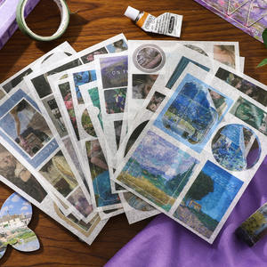 SIMNO Plus Charming pintura al óleo decorativa DIY <span class=keywords><strong>diario</strong></span> Kit Vintafe personas hebilla magnética cuaderno <span class=keywords><strong>diario</strong></span> conjunto para mujeres - Product Image 3