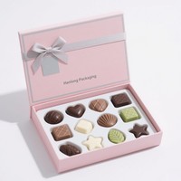 Haute Qualité Grande Capacité Magnétique Premium Personnaliser Papier De Luxe Magnétique Boules De Truffe Au Chocolat Boîte D'emballage Cadeau