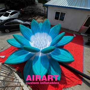 Decorazione <span class=keywords><strong>a</strong></span> Tema Outdoor: Fiori di Loto Gonfiabili Blu Modello di Fiore di Loto Gonfiabile Personalizzato per Esposizione - Product Image 2