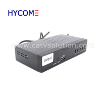 HYCOME HY-STB1101 10PCS DVB-C DVB-T2 Set Top Box Ontvanger Digitale TV Converter met H.264/H.265 Ondersteuning/WiFi/LAN