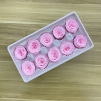 Tête de Rose préservée d'approvisionnement direct d'usine Roses éternelles têtes de Rose de 4 cm pour la décoration de mariage