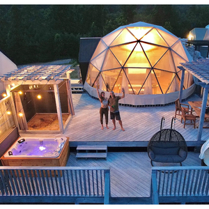 28.26 Medidor quadrado Hotel De Luxo Ao Ar Livre Iglu Abrigo Geodésico Cúpula Tenda Glamping - Product Image 5