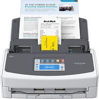 Escáner de Documentos a Color Dúplex Fujitsu ScanSnap iX1500 con Pantalla Táctil para Mac o PC, Blanco