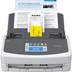 Scanner de documents couleur recto-verso Fujitsu ScanSnap iX1500 avec écran tactile pour Mac ou PC, blanc - Product Image 2