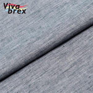 Tela para camisas de lino flameado teñida de hilo de algodón suave colorido estilo Chambray de dos tonos de cáñamo de Venta caliente - Product Image 3