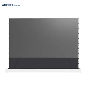 [Smart Control] 72-120 Inch Wupro Electric Floor Rising Screen CBSP ALR Home Theater Motorized UST Floor Rising 4K Screen